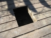 Close-Up of new hole