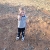 Bryson with a rock